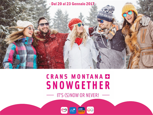 Dal 20 al 23 gennaio i single di tutta Europa si danno appuntamento sulle Alpi Svizzere del Crans Montana.