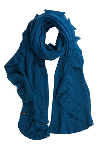 Stola donna lana con balza di Lo fo io