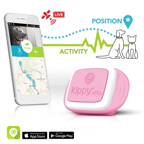 Kippy Vita, GPS e registratore di attività per animali domestici, localizzatore GPS per cani e gatti