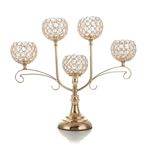 Centrotavola portacandele in cristallo, decorazione per Natale e matrimoni di Vincigant