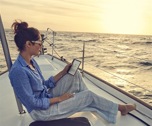 Nuovo Kindle Oasis: dotato di schermo da 7 pollici e 300 ppi e progettato per resistere all’acqua