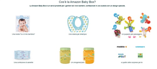 Amazon.it regala una Baby Box ai genitori che utilizzano la Lista Nascita