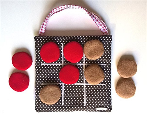 Gioco Tris Pan di Zenzero in stoffa e feltro - Soniando