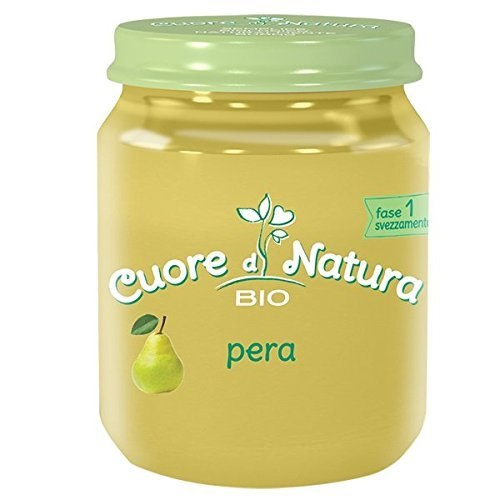 Cuore di Natura - Omogeneizzato Pera Bio - Confezione da 6 vasetti x 100 g