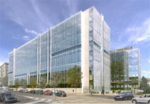 Rendering dei nuovi uffici corporate di Amazon Italia