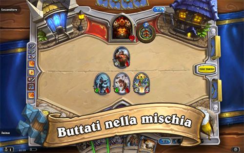 Schermata di Hearthstone