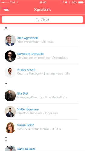 Pagina Elenco Speakers