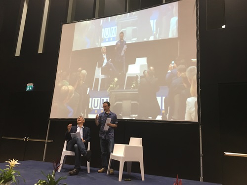 Momenti dell'intervista di Luca Attias a Diego Piacentini #ForumPA17