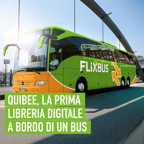 La prima libreria digitale a bordo di un bus.