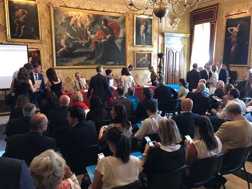 Conferenza stampa a palazzo Marino 