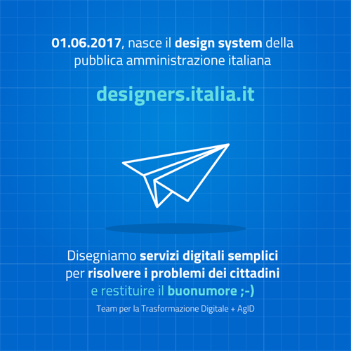 Grafica del sito Designers Italia