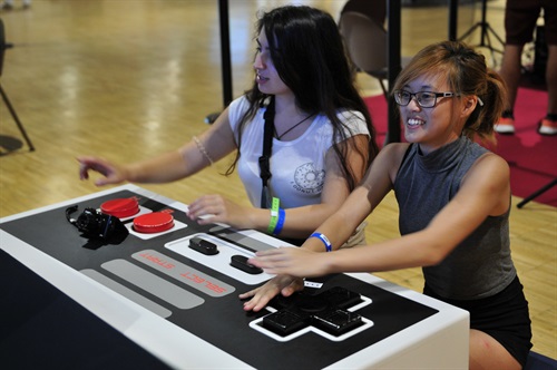 Postazione di retrogaming a Campus Party