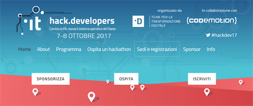 Homepage di Hack.Developers