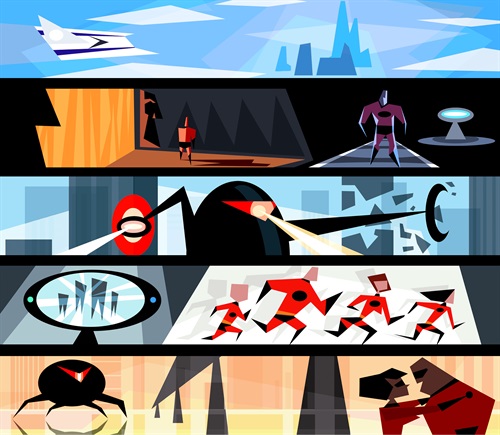 Lou Romano
Colorscript
Gli Incredibili, 2004
Dipinto digitale
©Disney/Pixar
