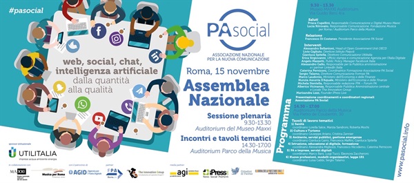 INVITO ASSEMBLEA NAZIONALE DI PA SOCIAL