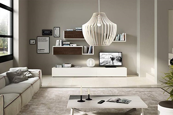 Lampadario moderno a sospensione in legno 
di Gmk Design&Make, designer di Salerno