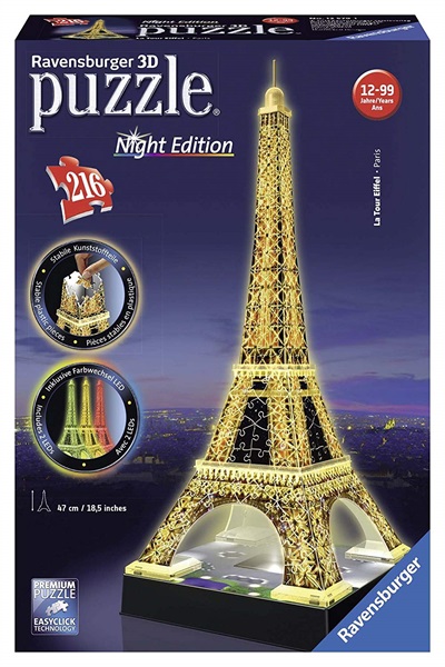 Ravensburger Italy Puzzle 3D Eiffel Tower - Amazon.it