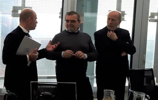 Gli organizzatori dell'evento: Fabiano Lazzarini (QWANT), Stefano Lazzari e Fabrizio Bellavista (Digital Guys) 