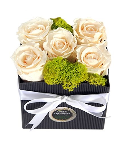 5 rose vere stabilizzate bianche - su Amazon Prime Now 32,00 euro.