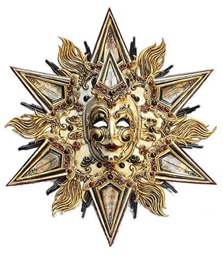Maschera Veneziana – Sole Barocco Tarocchi - disponibile nel negozio Handmade di Amazon.it 1.750,00 euro.