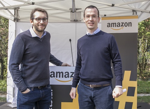 Pierfrancesco Maran, Assessore all’Urbanistica, Verde e Agricoltura del Comune di Milano, e Tommaso Debenedetti, Category Leader Consumables di Amazon.it.  