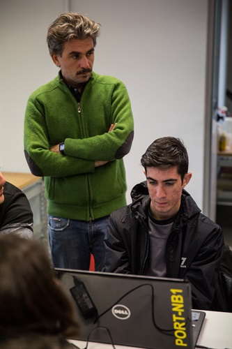 Gli studenti al MULTILAB di Rozzano