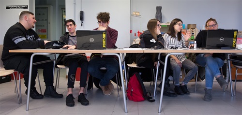 Gli studenti al MULTILAB di Rozzano