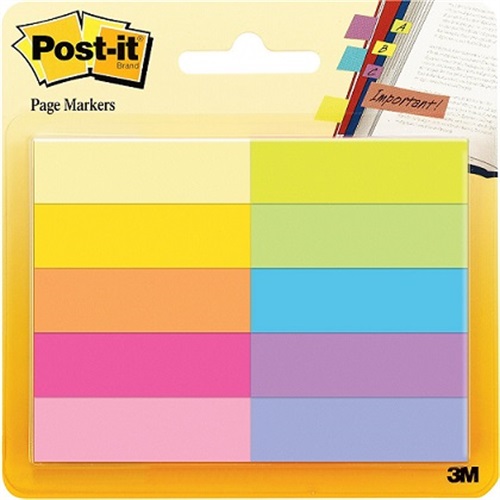 10 blocchetti di segna pagina adesivi colorati di Post-It: 4,07 euro »