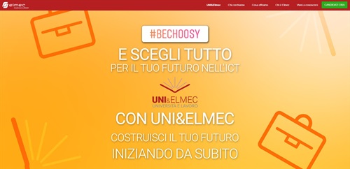 Screenshot della pagina dedicata ad Uni&Elmec