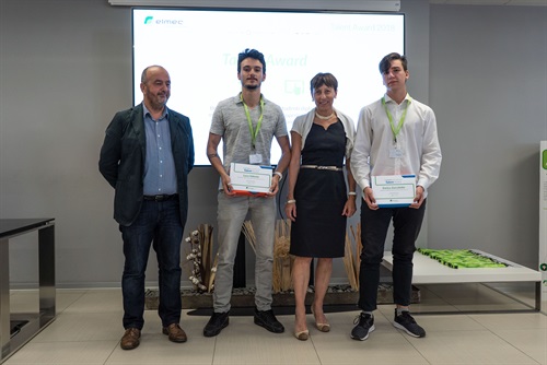 Premiazione di Luca Valente (ISISS Geymonat -Tradate) ed Enrico Zuccolotto (ISISS Geymonat -Tradate) 