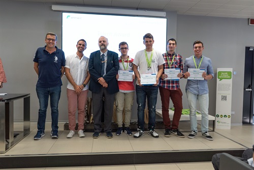 Marius Dyrkaj, Fagadau Daniel Ionut, Marco Azzari e Flavio Perini (ITIS G. Fauser - Novara)