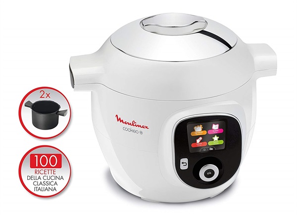 Moulinex Cookeo+ Multicooker Intelligente con 100 Ricette della Cucina Classica Italiana