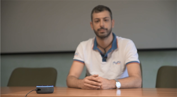 Attivazione della carrozzella ALBA con il servizio vocale Alexa attraverso il dispositivo Echo