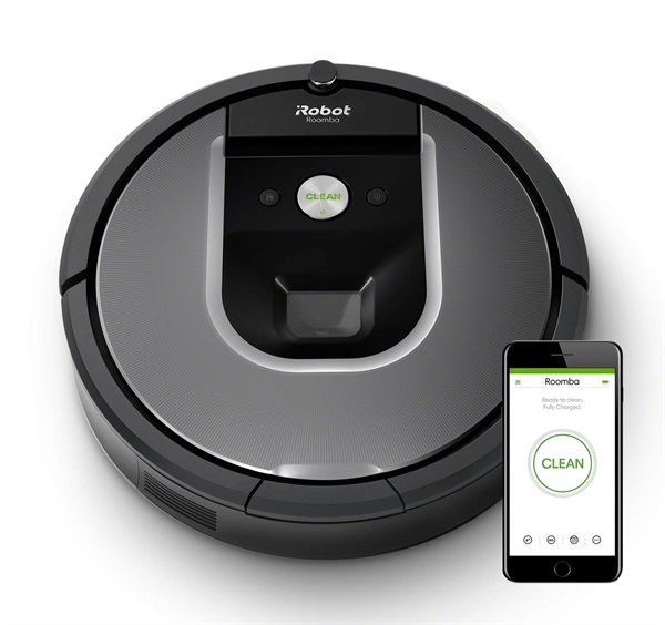 iRobot Roomba 960 Robot Aspirapolvere, Sistema di Pulizia con Dirt Detect e Spazzole Tangle-Free, Adatto a Pavimenti e Tappeti