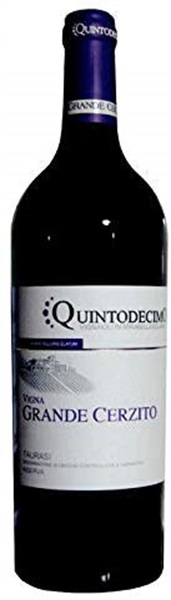 Vino Taurasi riserva Vigna Grande Cerzito DOCG rosso - Quintodecimo - Cartone da 6 Pezzi 