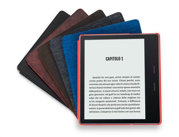 nuovo Kindle Oasis che offre il nostro miglior display Paperwhite di sempre: uno schermo da 7 pollici, la più recente tecnologia e-ink e  la possibilità di regolare la tonalità della luce