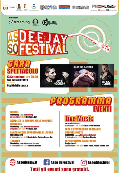 Programma Asso Dj Festival 2019