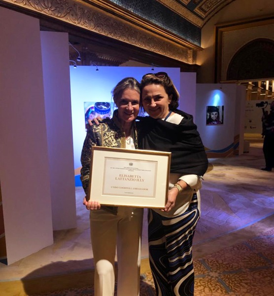 Ms. Elisabetta Illy, the newly UNIDO Goodwill Ambassador and Ms. Diana Battaggia, Head of UNIDO ITPO Italy