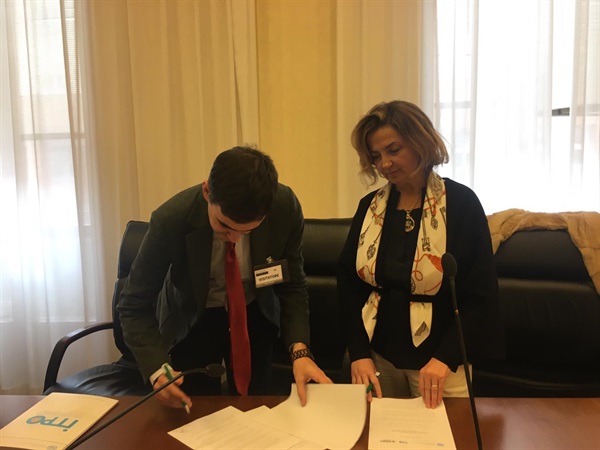 Signing of the Joint Declaration between UNIDO ITPO Italy and University of Udine