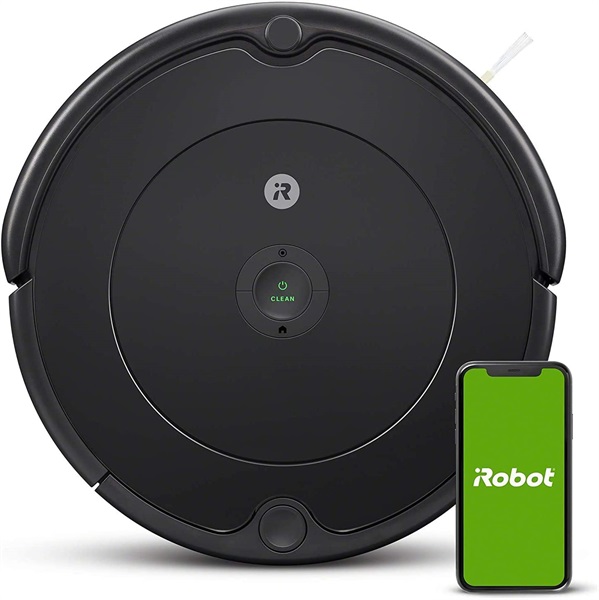 iRobot Roomba 692 Robot Aspirapolvere con Connessione Wi-Fi, Adatto a Pavimenti e Tappeti, Sistema di Pulizia ad Alte Prestazioni con Dirt Detect, Smart Home e Controllo con App, Grigio Scuro