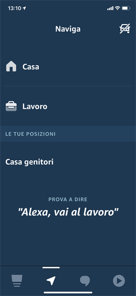 Modalità Auto Alexa