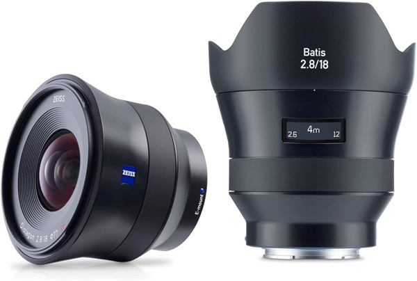 Zeiss Batis 2.8/18 e per fotocamere mirrorless Full-Frame di Sony*