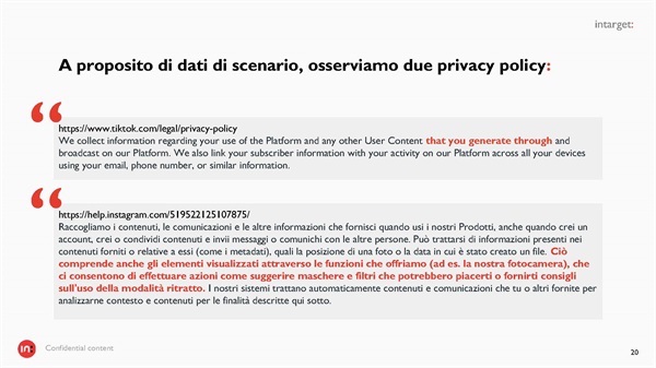 due Privacy Policy a confronto