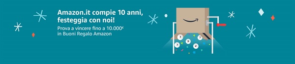 Amazon compie 10 anni
