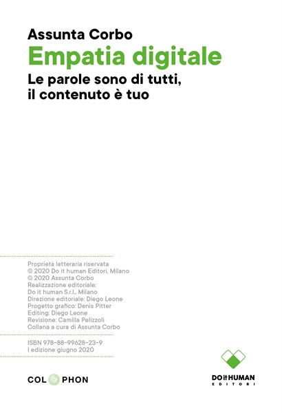 Copertina Empatia Digitale.
Le parole sono di tutti, il contenuto è tuo.