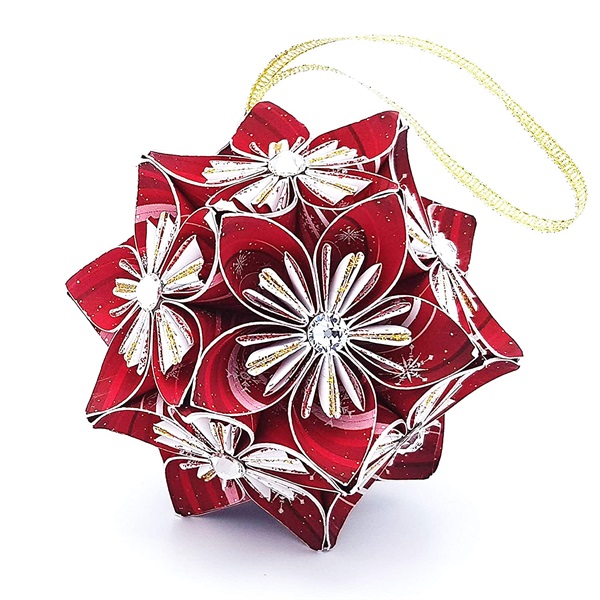 Palla di Natale originale impreziosita con cristalli Swarovski 