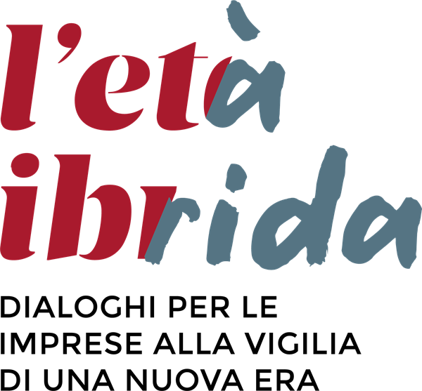Logo L’età Ibrida -Dialoghi per le imprese alla vigilia di una nuova era