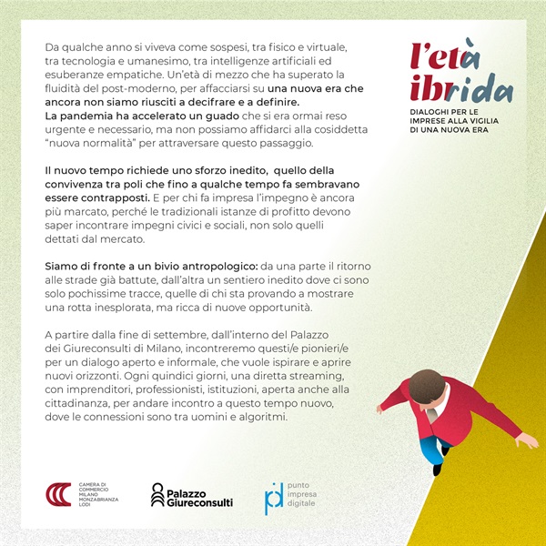 Invito L’età Ibrida Dialoghi per le imprese alla vigilia di una nuova era