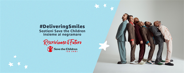 Amazon.it con i negramaro sostiene Save the Children per il progetto 