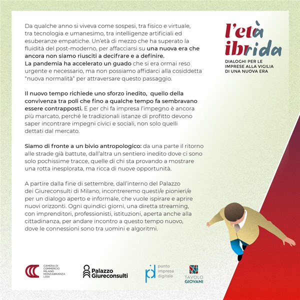 Invito a L’età Ibrida Dialoghi per le imprese alla vigilia di una nuova era, ospite Luciano Floridi